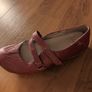 Red Clark's flat shoes Image 6