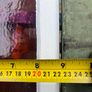 Antique leaded coloured glass panel Image 5