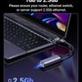 USB Ethernet Adapter, 2.5Gbps High-Speed Network Adapter for Gaming, USB 3.2 Gen 1 RJ45 Gigabit LAN Adaptor, Compatible with PC, Laptop, Router, Surface Pro, Steam Deck Image 8