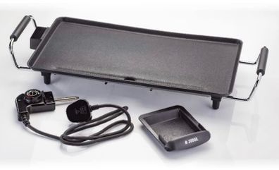 Electric Table Top Grill Teppanyaki Hot Plate 43cm x 23cm 2000W (FREE POSTAGE)