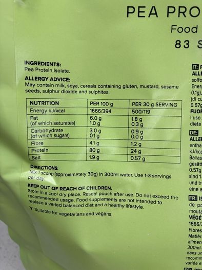 pea protein whey protein