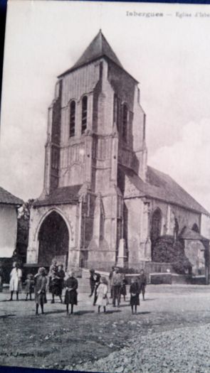 French Carte Postale. Eglise d'Isbergues.