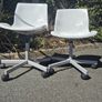 White Swivel Chairs/IKEA Snille Image 2