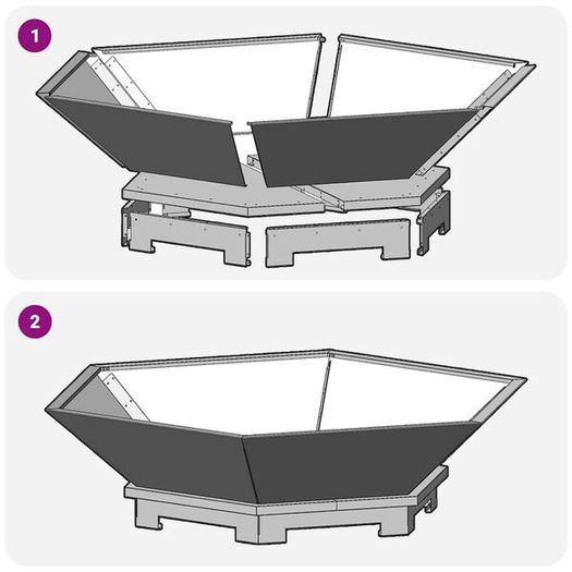 vidaXL Fire Bowl - 100 x 100 x 28 cm