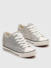 Sparkly Sneakers with Hidden Wedge size 6