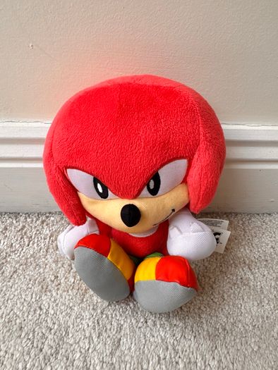Sonic The Hedgehog Knuckles Plush Soft approx. 20 cm. Used Please see photos