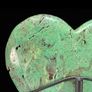 Natural Green Smithsonite Heart Shaped Stone - Mineral Image 8