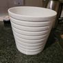Medium Ceramic white flower pot from ikea  20 cm high Image 4