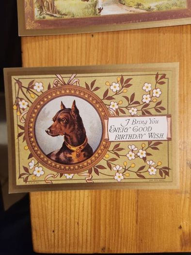 Beautiful Set Of 25 Reproduction  Vicorian Greeting Cards Of The Period 1860-1890 In Presentation Box. In Very Good Condition.