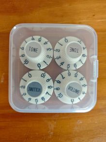 White Witch Hat Guitar Knobs