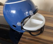 American football snack helmet