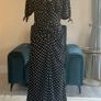 Brand-new Ladies Dove Ruched Detail Midi Dress In Black Spot from Girl in Mind Image 5