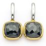 Y2k Italian Designer Sterling Silver Ti Sento Milano Faceted Crystal Earrings Image 3