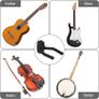 NEW SALE | 6 Pack Guitar Wall Mount Hangers, Guitar Display Holder, Ukulele Hooks for Wall, Bass Stand Wall, Wall Bracket Fits All Size Electric Guitar, Classical Acoustic Guitar, Mandolin, Banjo, Violin Image 3