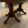 Mahogany style extending table plus 6 chairs. Image 7