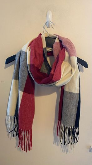 Cream/Red/Black/Grey/Pink Oversized Scarf Shawl Pashmina