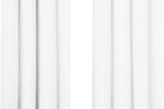 NEW SALE | White Blackout Curtains - Short Thermal Curtains Eyelet for Living Room Soft Small Window Kitchen Drapes, 46 x 54 inch, 2 Panels, Pure White