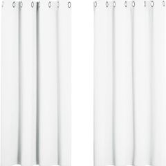 NEW SALE | White Blackout Curtains - Short Thermal Curtains Eyelet for Living Room Soft Small Window Kitchen Drapes, 46 x 54 inch, 2 Panels, Pure White