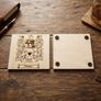 Family Crest Coat of Arms Wooden Coasters Image 2
