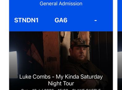 x4 Luke Combs Tickets