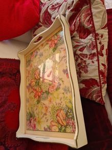 Beautiful large floral tray
