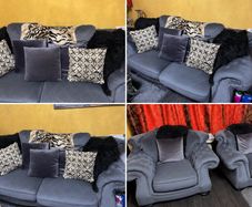 3 velvet set sofa