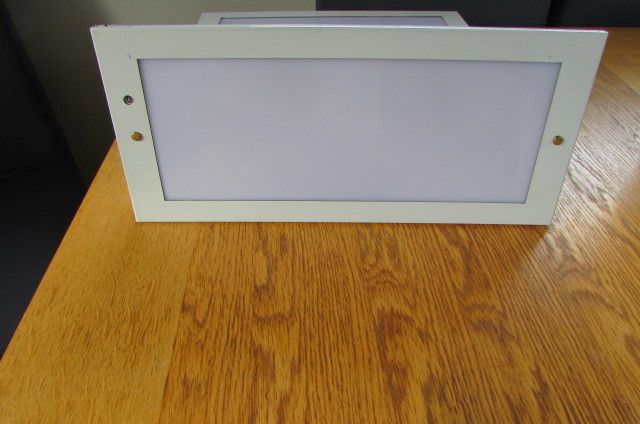 White Recessed Emergency Light Fittings x 2