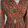 dress Bnwt wrap effect midi dress JS Millennium dress khaki & orange animal print Image 8