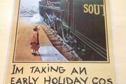 PRICE DROP-12 Vintage Advertising Prints- Railways