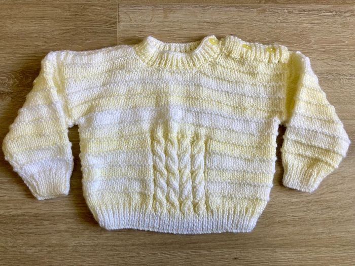 handknit baby jumper