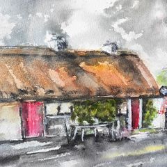 beach bar templeboy  Sligo watercolour