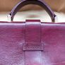Holden Brown Leather Briefcase Suede Lined Image 2