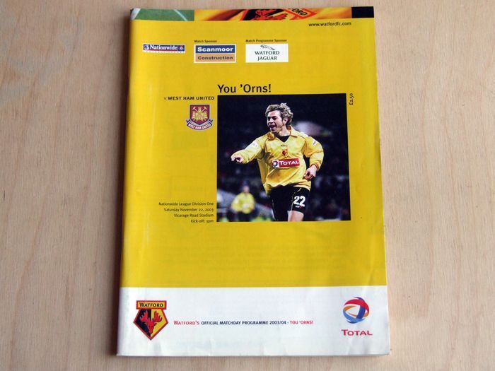 Watford Football Club programmes