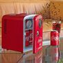 Coca-Cola Mini Fridges for Bedrooms 4L Quiet Small 6 Can Table Top Fridge Portable Retro Cooler Warmer with Built-In Bluetooth Wireless Speaker For Drinks Image 7