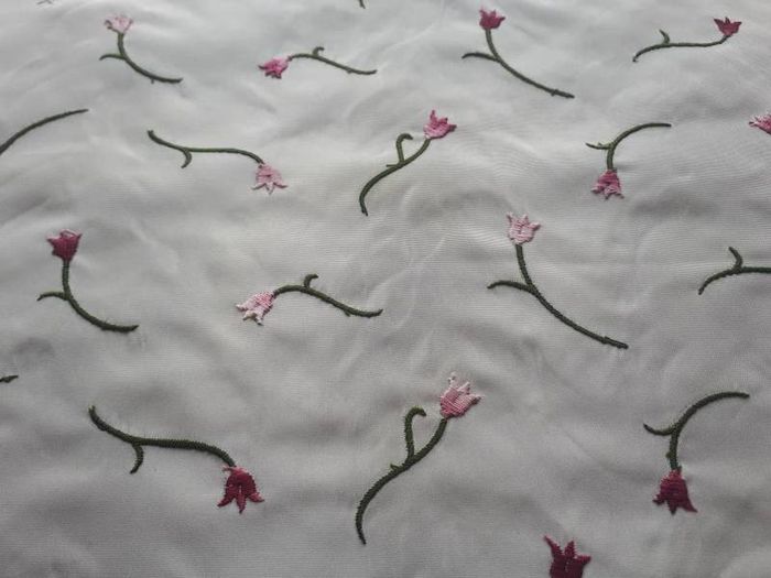 Embroidered fabric