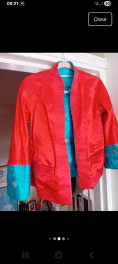 1960s silk embroidered kimono jacker