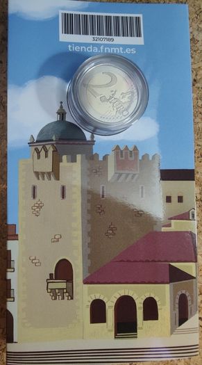Spain 2 Euro Base Metals Proof Coin 2023 - Caceres World Heritage Site - 2 Euro Commemorative Coin
