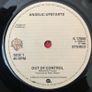 Angelic Upstarts - Out of Control (1980) 7" Image 4