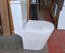 New Manhattan open back toilet and s/c seat