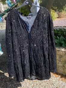 Jacket Black beaded sparkly