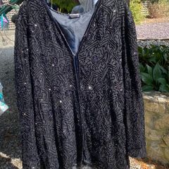 Jacket Black beaded sparkly