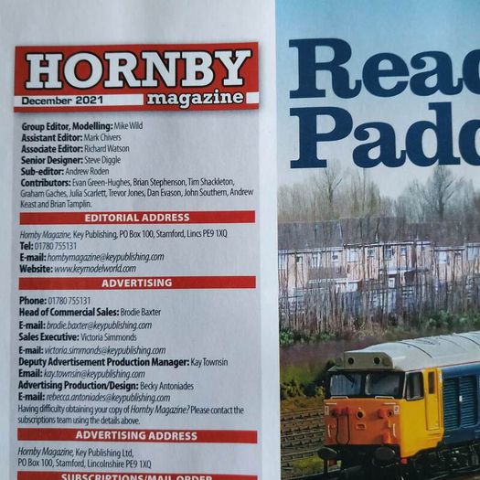 Hornby magazine December 2021