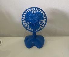 Small Blue Adjustable USB Fan