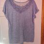 Blue lace top F&F size UK14 EU42 Perfect condition Postage included Image 2