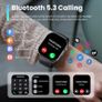 Smart Watch for Men Women Answer/Make Call, 1.95" HD Screen Fitness Watch with Heart Rate/Sleep/Stress Monitor, New Smartwatch with 110+ Sport Modes, IP68 Waterproof Activity Tracker for Android iOS Image 2