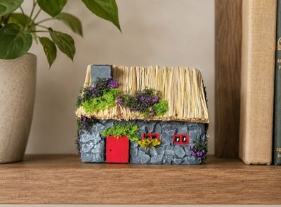 Handcrafted tiny wooden cottage