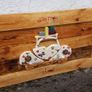 Rustic STAY TRIPPY Bug wood art wall sign. Image 10