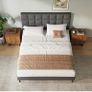 King Bed Frame, Easy Assembly, Sturdy Wooden Slat Image 2