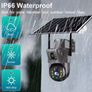 V380PRO T8B 4MP Dual lens 4G SIM card CCTV Solar Outdoor Wireless Waterproof Solar Camera - 27423 Image 4
