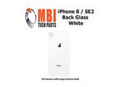 iPhone 8 SE2 Replacement Back Glass Door Cover with Adhesive White
